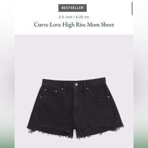 A&F Curve Love High Rise Mom Short